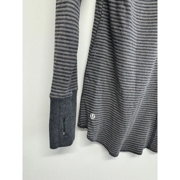 LULULEMON Long Sleeve Scoop Neck Reversible Tunic Size 8 Gray Pullover Style - Picture 8 of 9